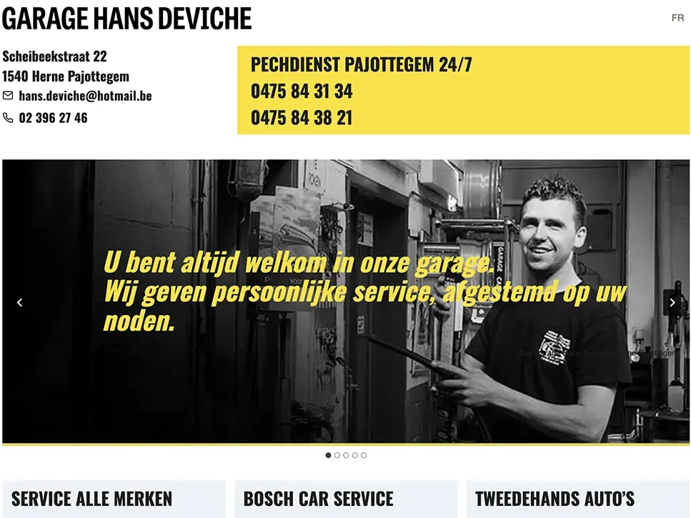 Dhover portfolio :: website garage deviche