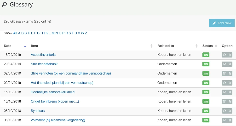 Admin glossary notaris.be 4de generatie responsief - DHOVER
