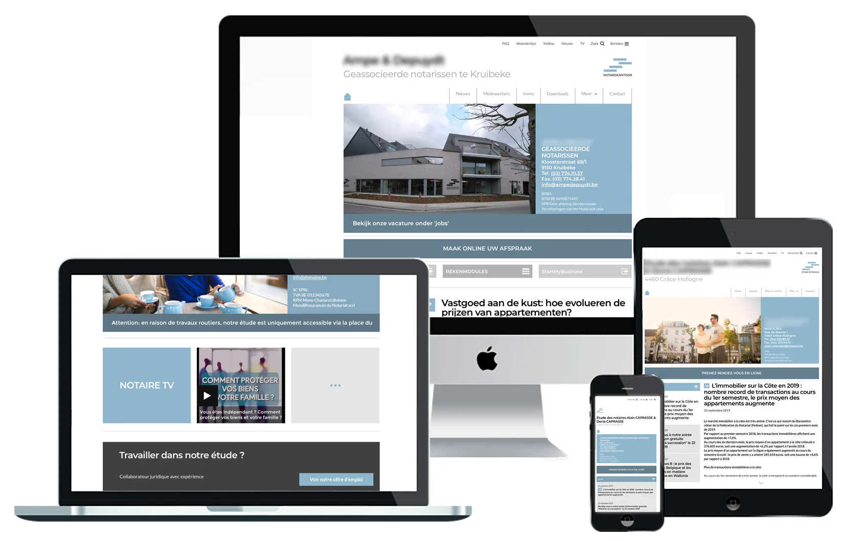 SVEN websites op verschillende schermgroottes